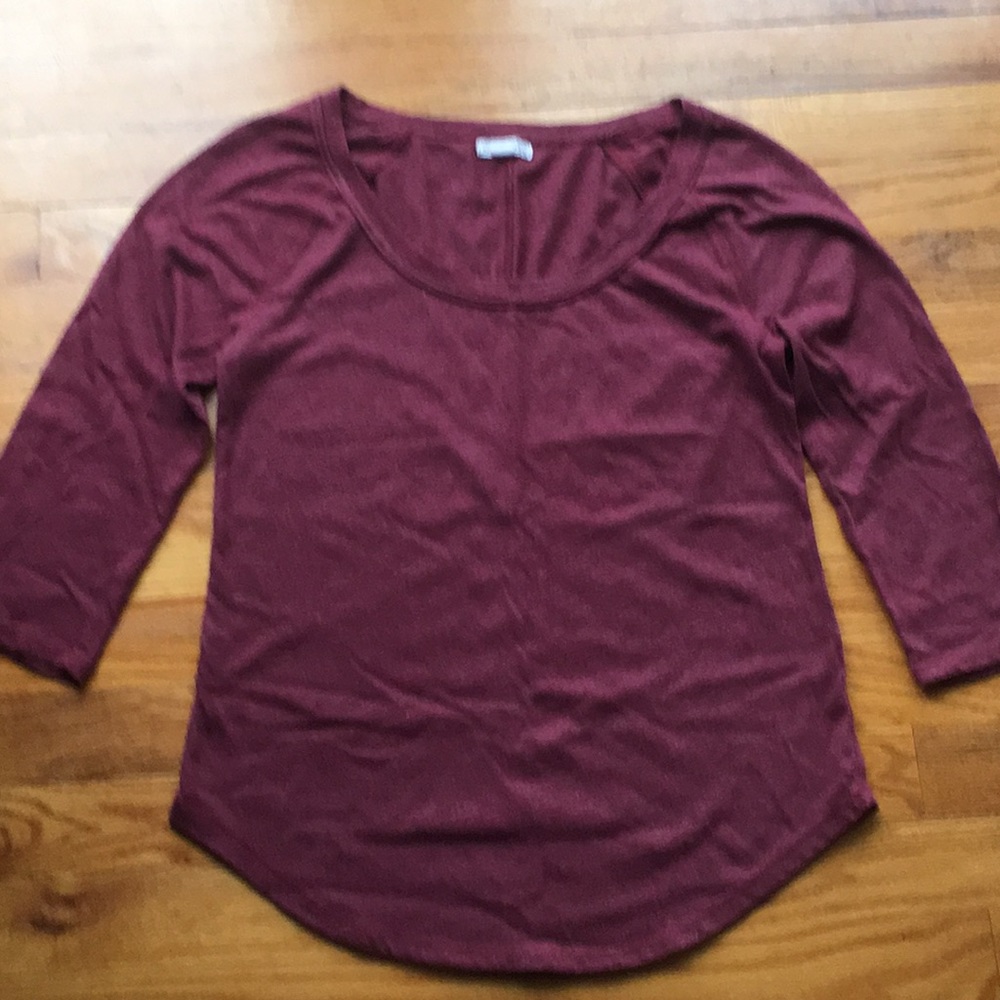 MELROSE and MARKET scoop neck long sleeve shirt